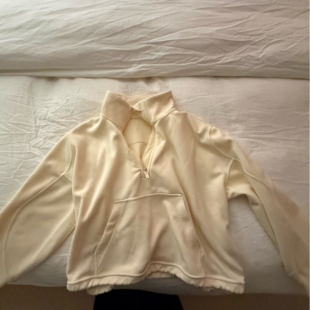 Lululemon Butter Yellow Quarter Zip Size 12